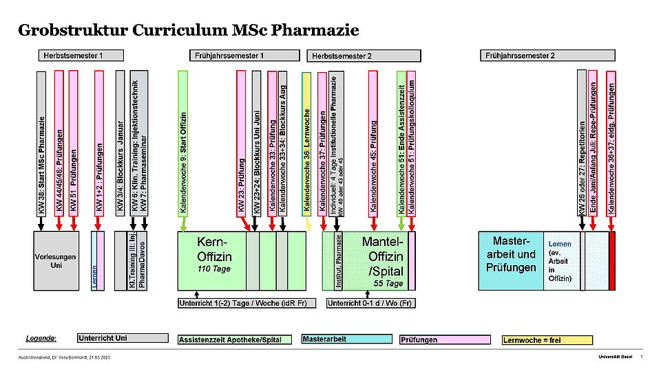 Grobstruktur MSc Pharmazie
