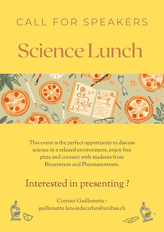 Call for Speakers – Science Lunch